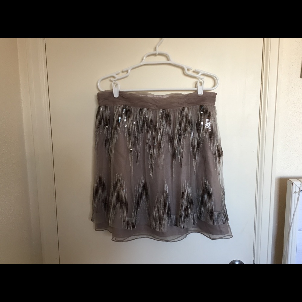 Antonio Melani grey sparkle skirt